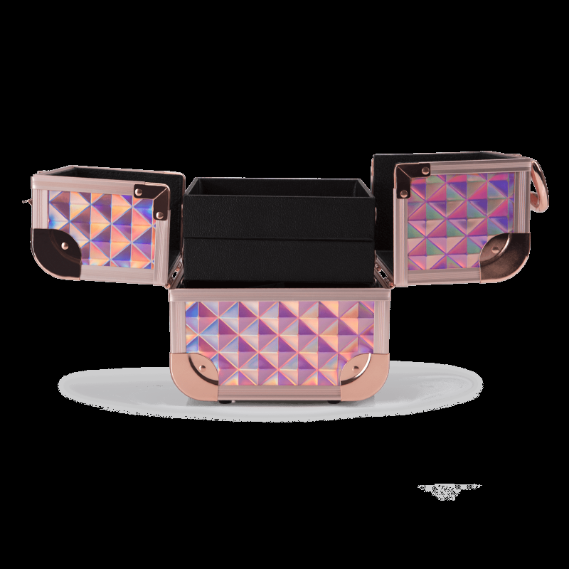 Inglot Makeup Case Diamond Mini Holographic Rose Gold (MB152M Big Diamond K107 9)