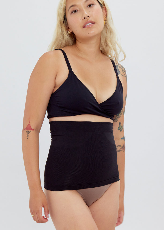 ingrid & isabel Afterband® Postpartum Support and Compression Belly Band Black