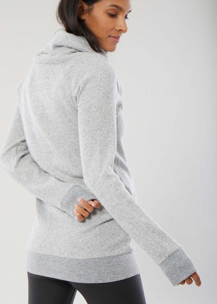 Ingrid & Isabel Cowl Neck Maternity Tunic Sweater Heather Grey