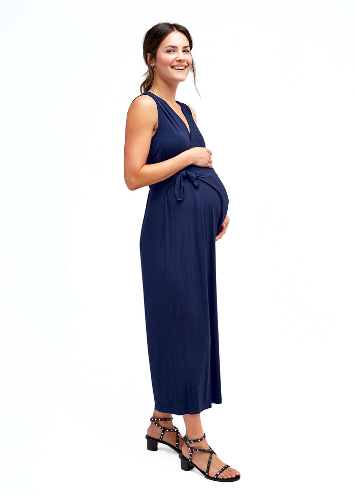 Ingrid & Isabel Francesca Maternity Jumpsuit Navy