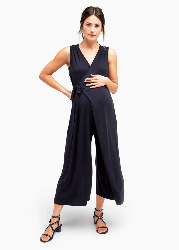 Ingrid & Isabel Francesca Maternity Jumpsuit Navy