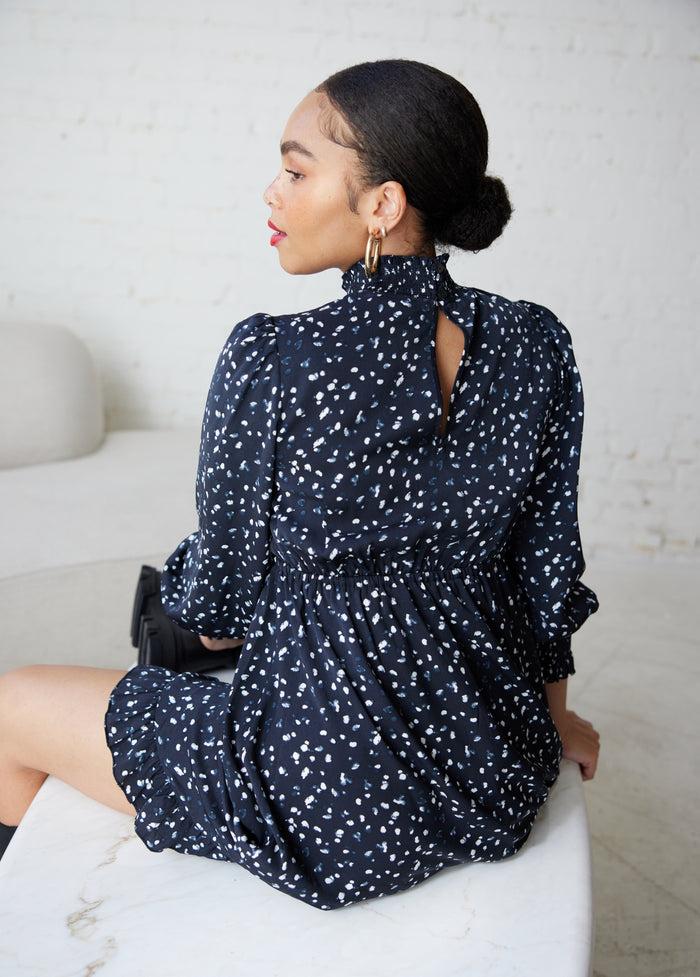 Ingrid & Isabel The Mingle Black Maternity Dress Dot