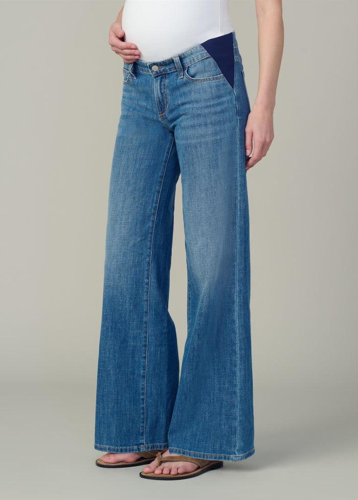 Ingrid & Isabel Joe's Jeans The Lou Lou Low Rise Wide Leg Maternity Jean Distraction