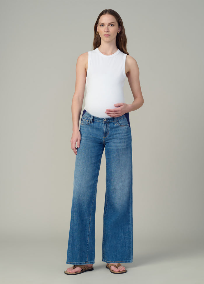 ingrid & isabel Joe's Jeans The Lou Lou Low Rise Wide Leg Maternity Jean Distraction