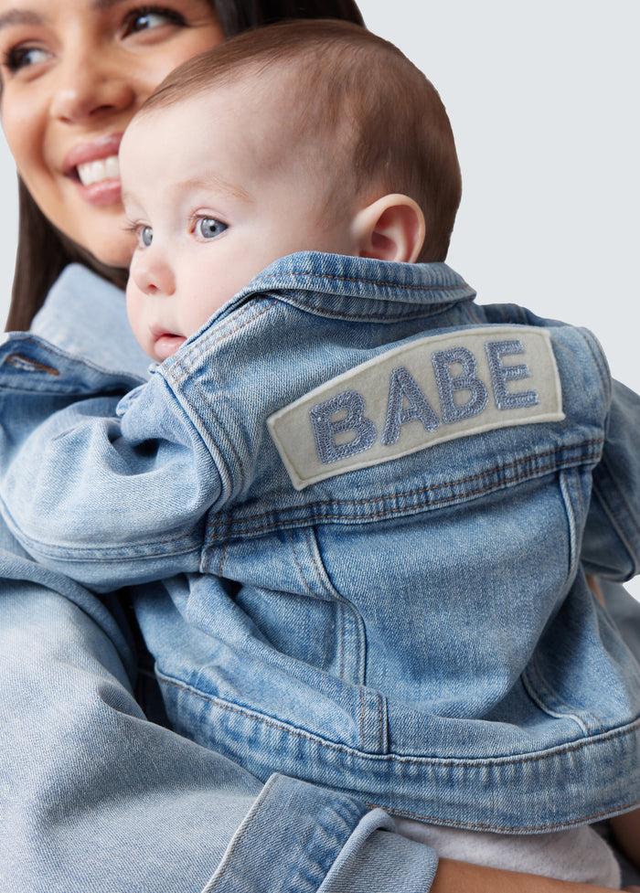 Ingrid & Isabel Mama & Baby Matching Denim Toddler Jacket Light Wash