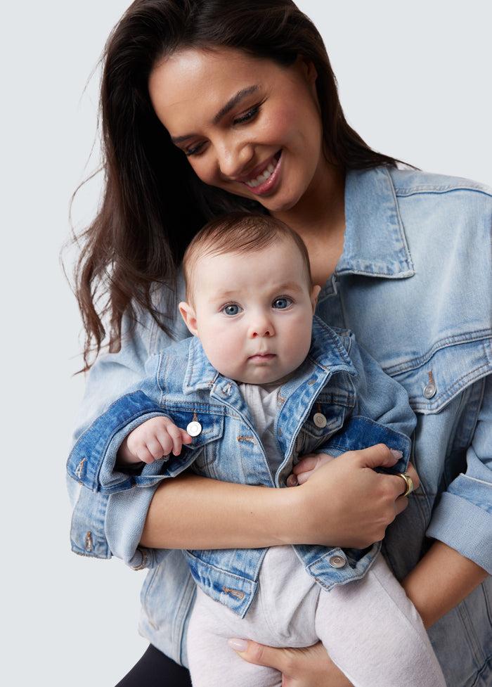 Ingrid & Isabel Mama & Baby Matching Denim Toddler Jacket Light Wash