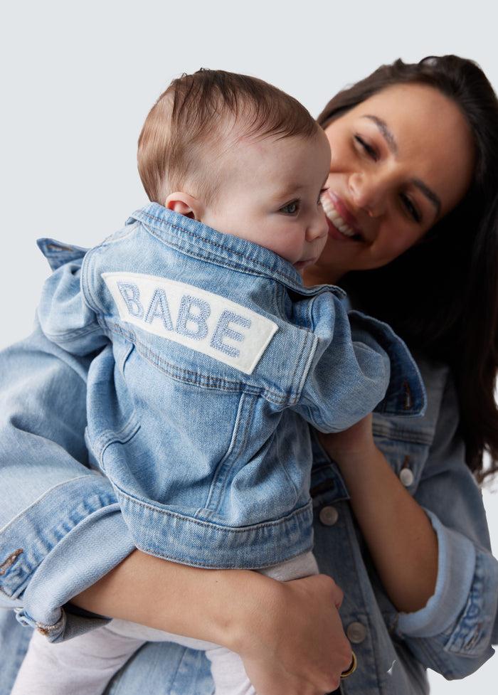Ingrid & Isabel Mama & Baby Matching Denim Toddler Jacket Light Wash