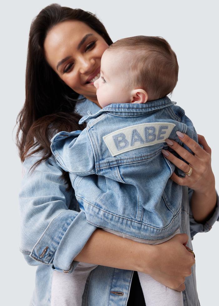 ingrid & isabel Mama & Baby Matching Denim Toddler Jacket Light Wash