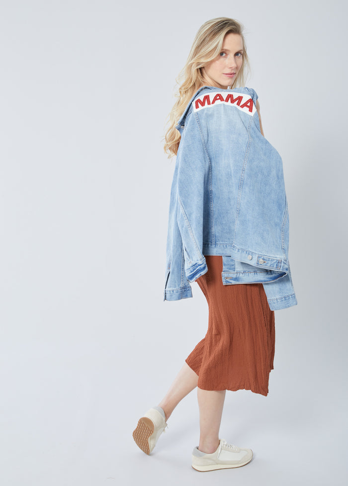 Ingrid & Isabel Mama Denim Maternity Jacket Light Wash