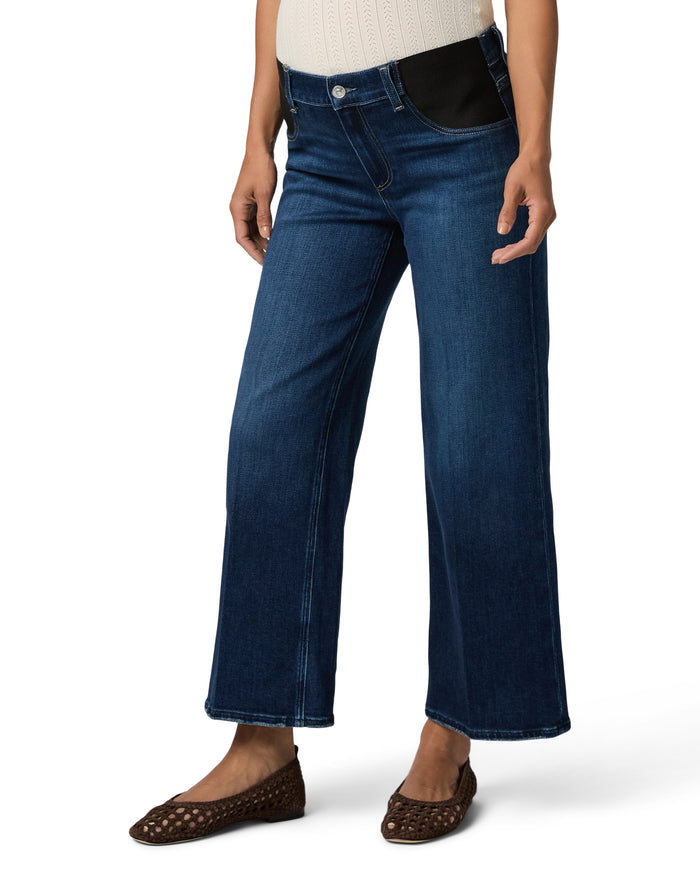 ingrid & isabel Paige Anessa High Rise Wide Leg Maternity Jeans Overdrive