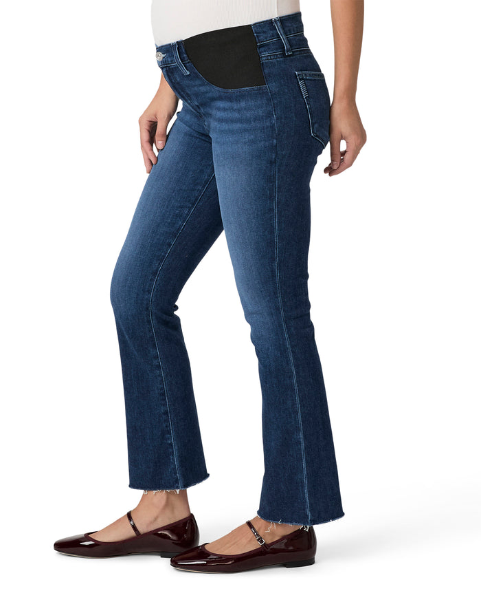 Ingrid & Isabel Paige Claudine Ankle Flare Maternity Jeans Sail Away