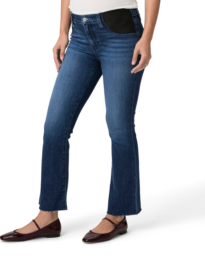 ingrid & isabel Paige Claudine Ankle Flare Maternity Jeans Sail Away