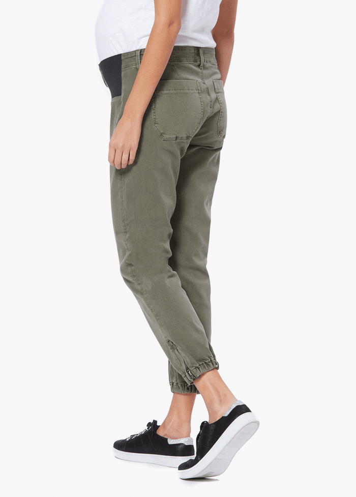 Ingrid & Isabel Paige Mayslie Maternity Jogger Vintage Ivy Green