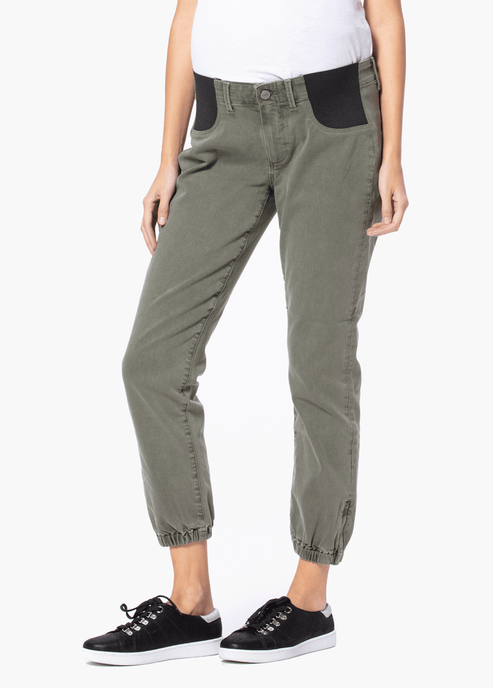 ingrid & isabel Paige Mayslie Maternity Jogger Vintage Ivy Green