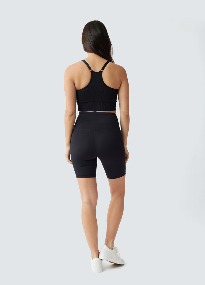 Ingrid & Isabel Postpartum Compression Black Bike Short Black