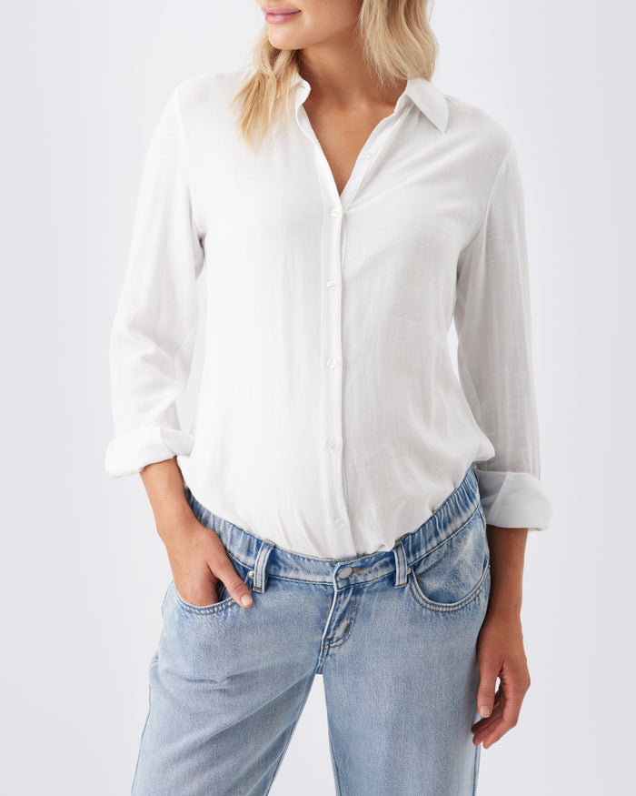 Ingrid & Isabel Ripe Maternity Billie Elastic Waist Jean Light Wash