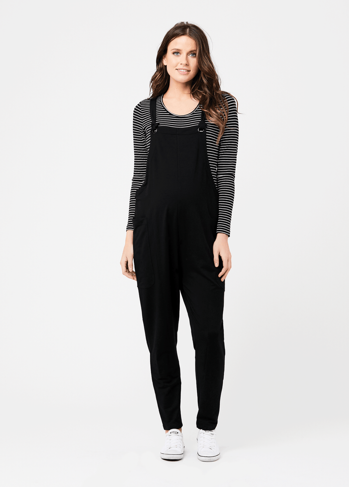 Ingrid & Isabel Ripe Maternity Perrie Playsuit Jumpsuit Black