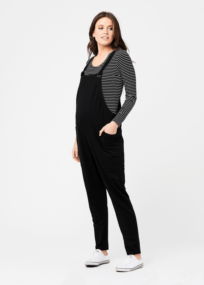 Ingrid & Isabel Ripe Maternity Perrie Playsuit Jumpsuit Black