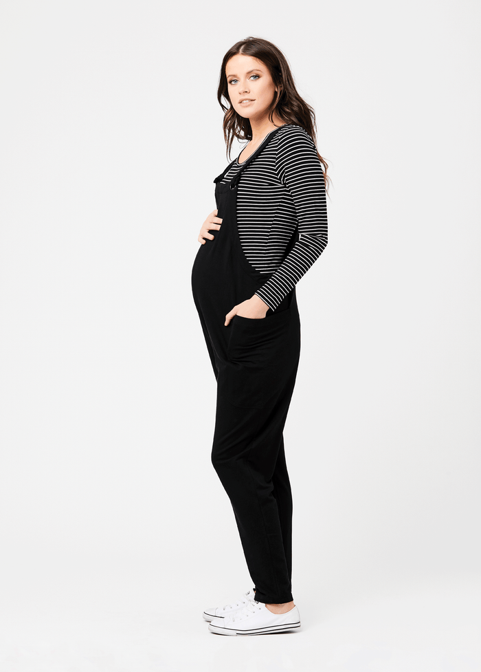 Ingrid & Isabel Ripe Maternity Perrie Playsuit Jumpsuit Black