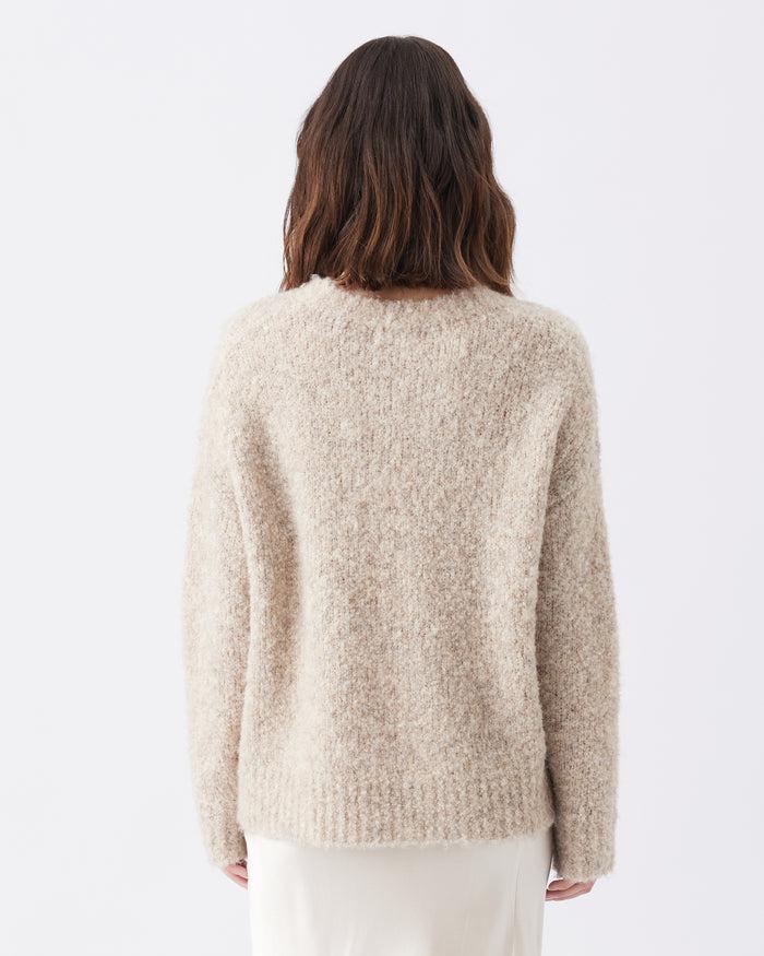 Ingrid & Isabel Ripe Maternity Theo Cosy Knit Sweater Latte