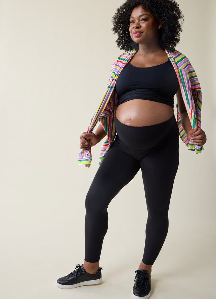 ingrid & isabel The All-Stage Forever Black Maternity + Postpartum Legging Black