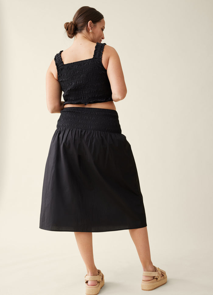 Ingrid & Isabel The Babymoon Every Day Maternity Midi Dress Set Black