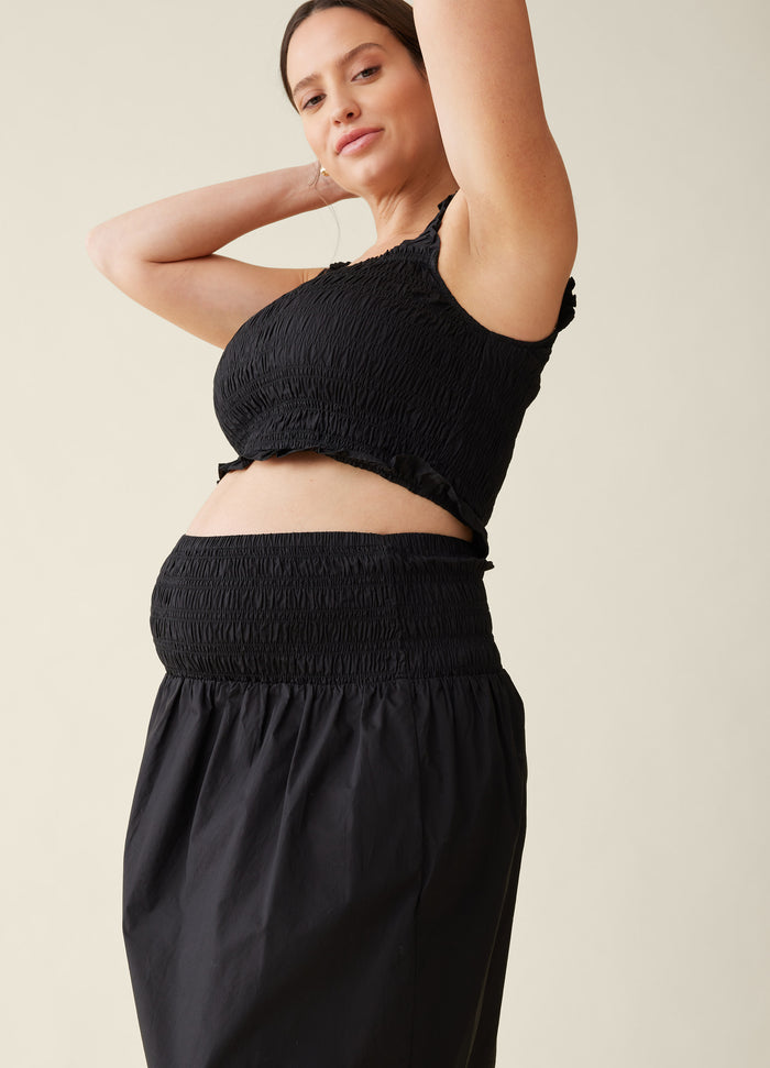 Ingrid & Isabel The Babymoon Every Day Maternity Midi Dress Set Black