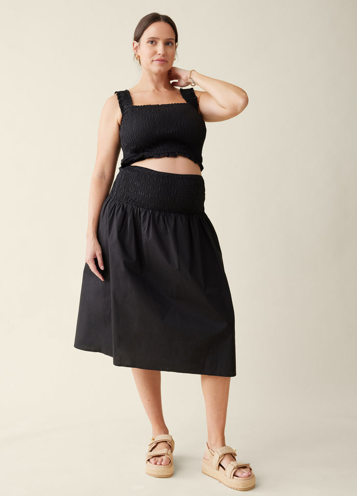 ingrid & isabel The Babymoon Every Day Maternity Midi Dress Set Black