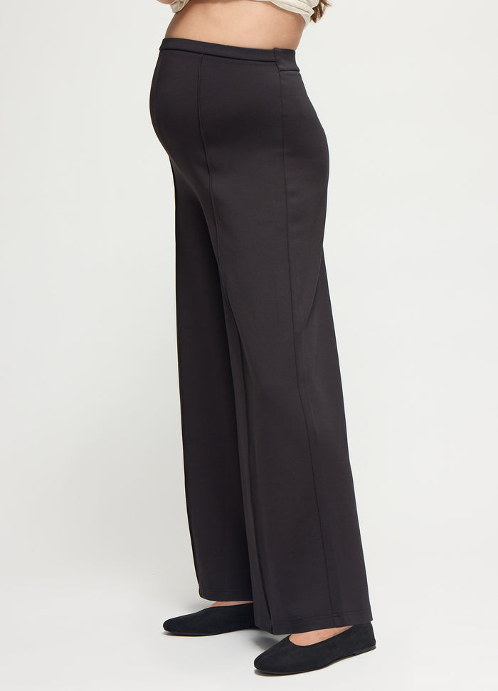 Ingrid & Isabel The EveryWear Maternity Black Ponte Flare Pant Black