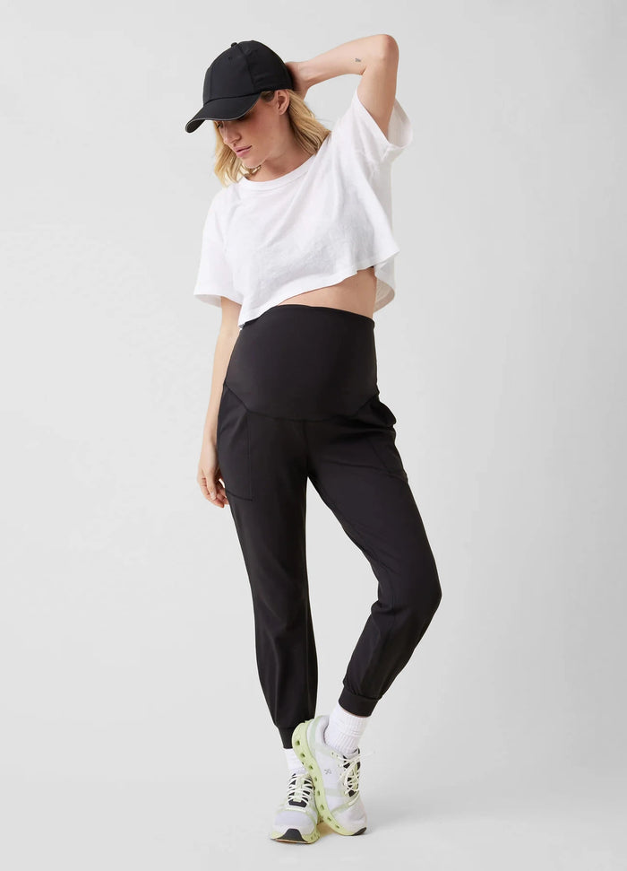 Ingrid & Isabel The Live In Maternity Black Active Jogger Pant Black
