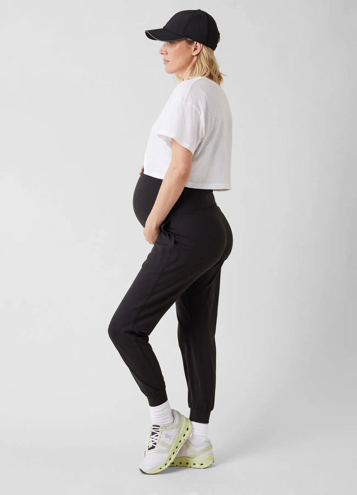 Ingrid & Isabel The Live In Maternity Black Active Jogger Pant Black