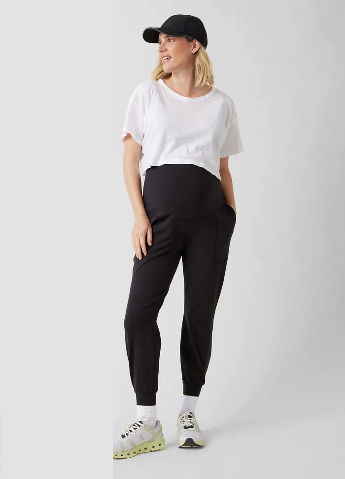 ingrid & isabel The Live In Maternity Black Active Jogger Pant Black