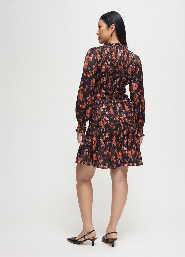 Ingrid & Isabel The RSVP Smocked Mini Maternity Dress Black