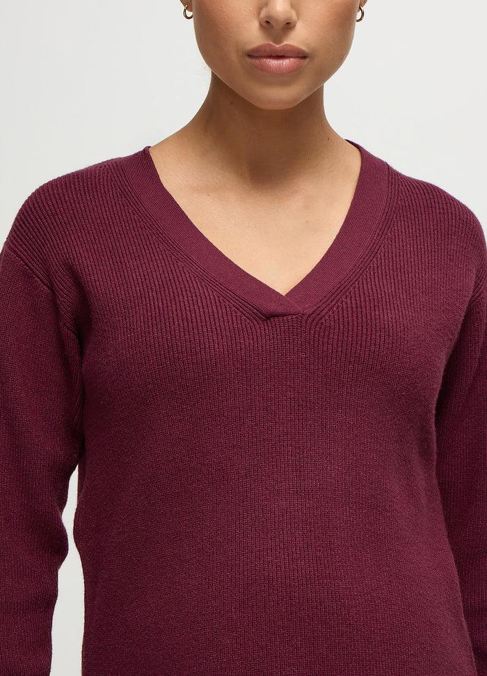 Ingrid & Isabel The Soft Shift Side Zip Maternity And Nursing Sweater Fig
