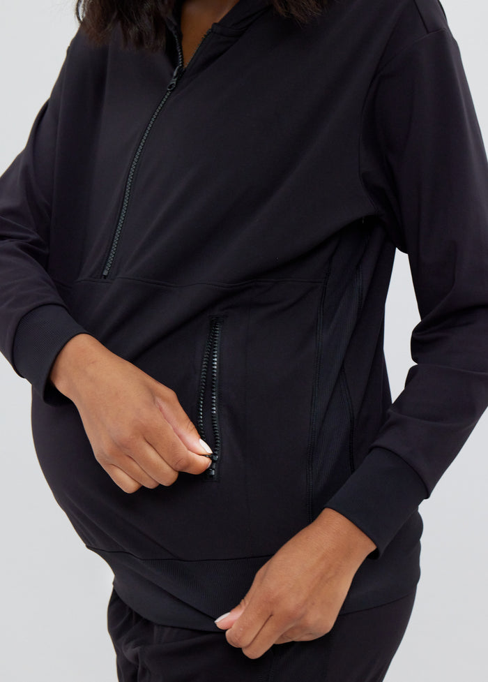 Ingrid & Isabel The Ultimate Maternity And Nursing Pullover Black