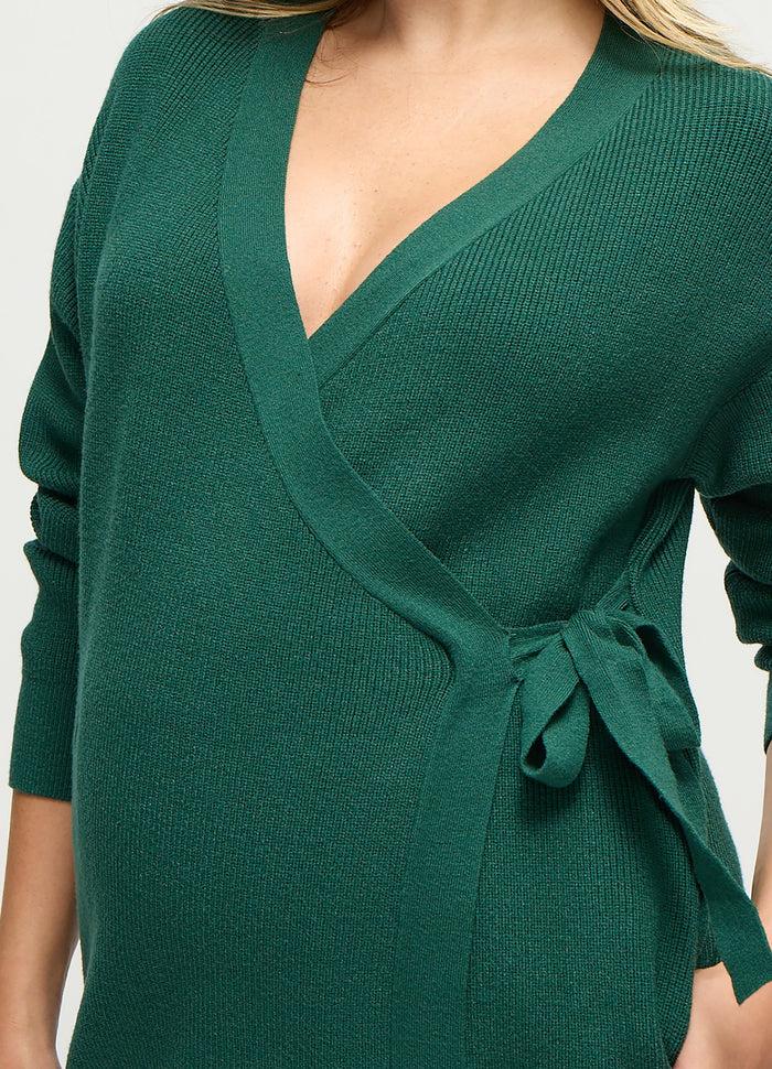 Ingrid & Isabel The Wrap & Go Maternity And Nursing Cardigan Emerald