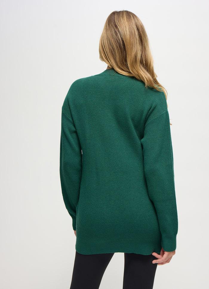 Ingrid & Isabel The Wrap & Go Maternity And Nursing Cardigan Emerald