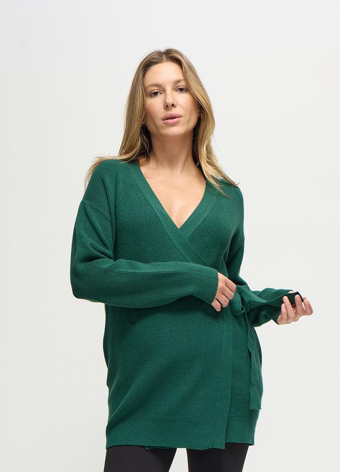 ingrid & isabel The Wrap & Go Maternity and Nursing Cardigan Emerald