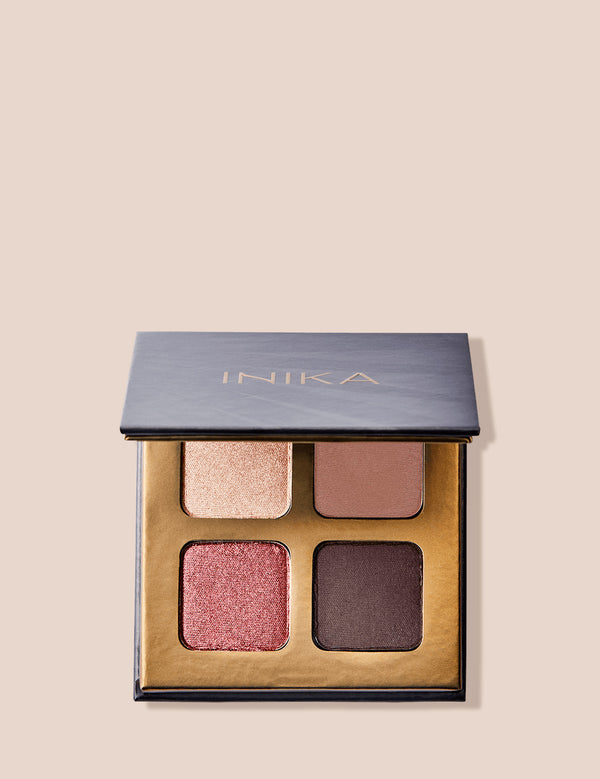 inika Quad Eyeshadow Palette (Flowers)