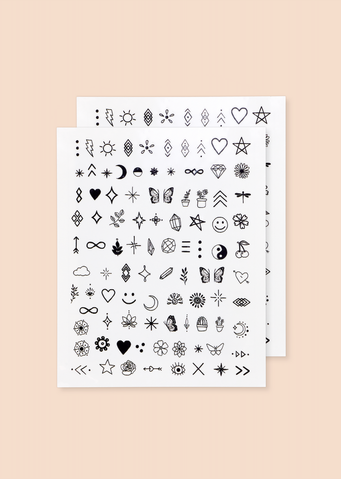 Inked By Dani B&W Nail Art