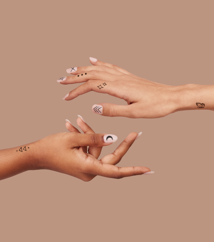 Inked By Dani B&W Nail Art