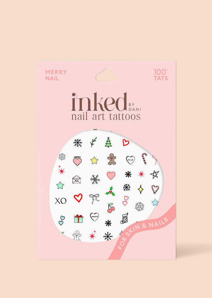 inked by dani Happy + Merry Nail Art