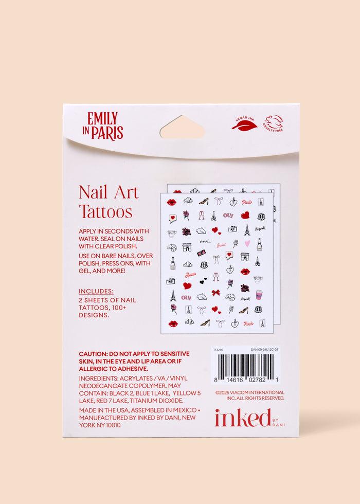 Inked By Dani INKED By Dani X Emily In Paris: Amour Nail Art