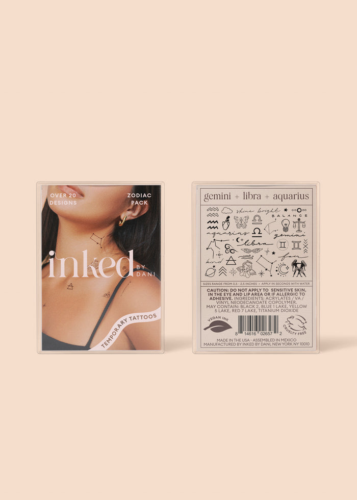 Inked By Dani Zodiac Pack: Gemini + Libra + Aquarius