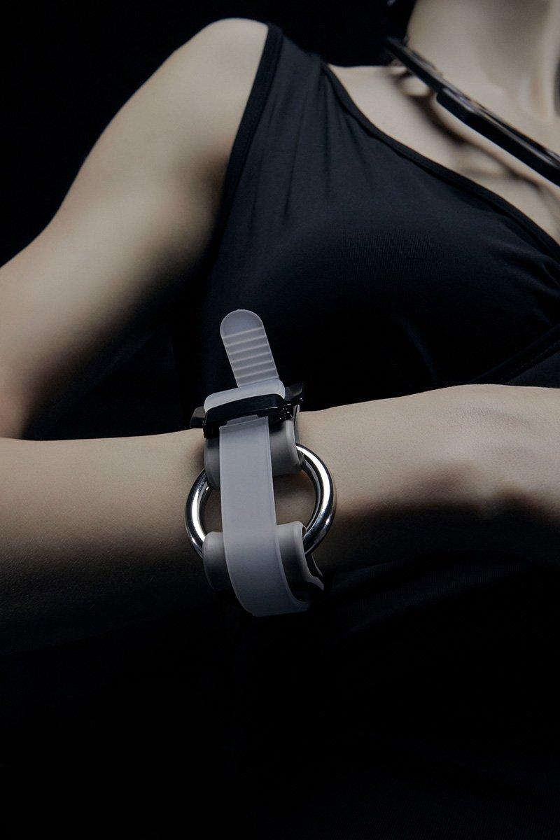 Innerraum Berlin OBJECT B01 1 RING BRACELET TRANSPARENT + WARM GRAY + BLACK SHINY + BLACK MATT