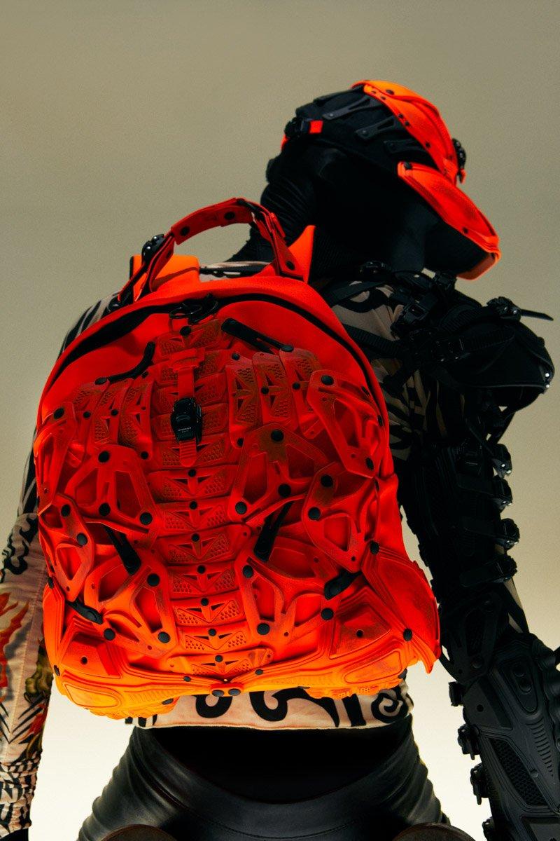 Innerraum Berlin OBJECT BP1 BACKPACK DISTRESSED NEON ORANGE + BLACK MATT