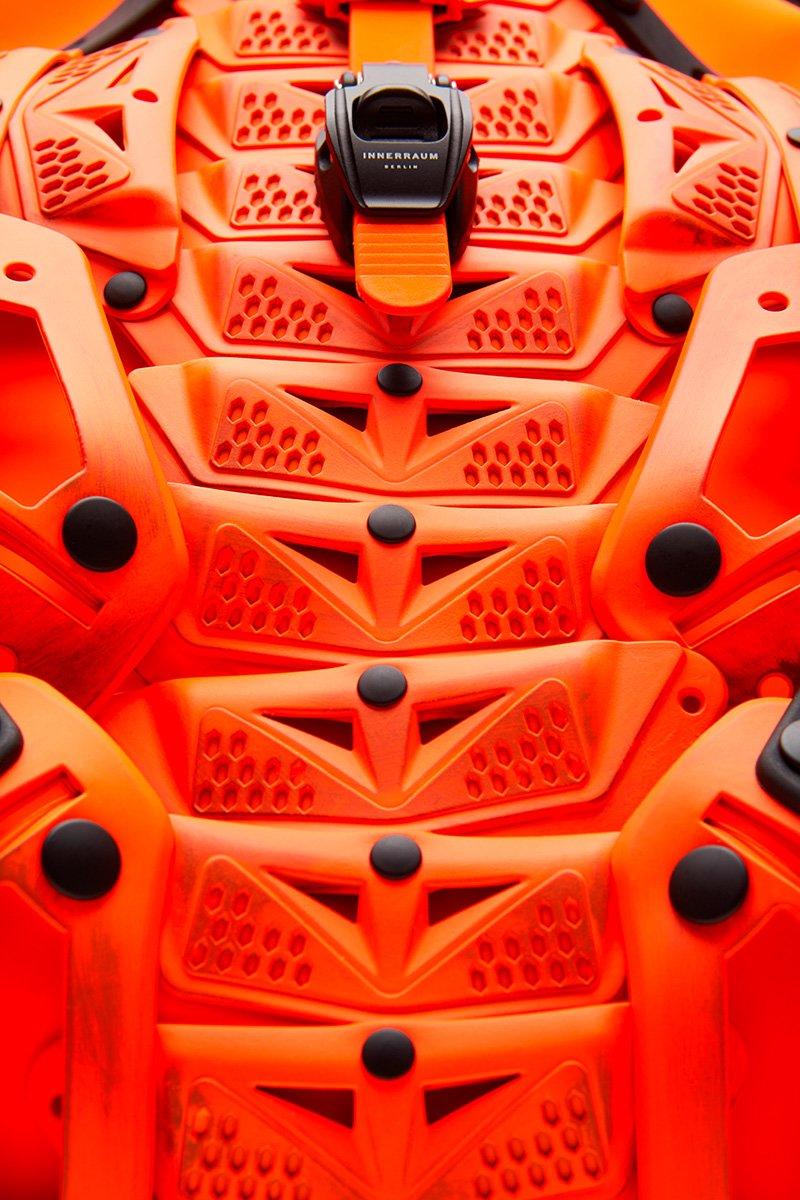 Innerraum Berlin OBJECT BP1 BACKPACK DISTRESSED NEON ORANGE + BLACK MATT