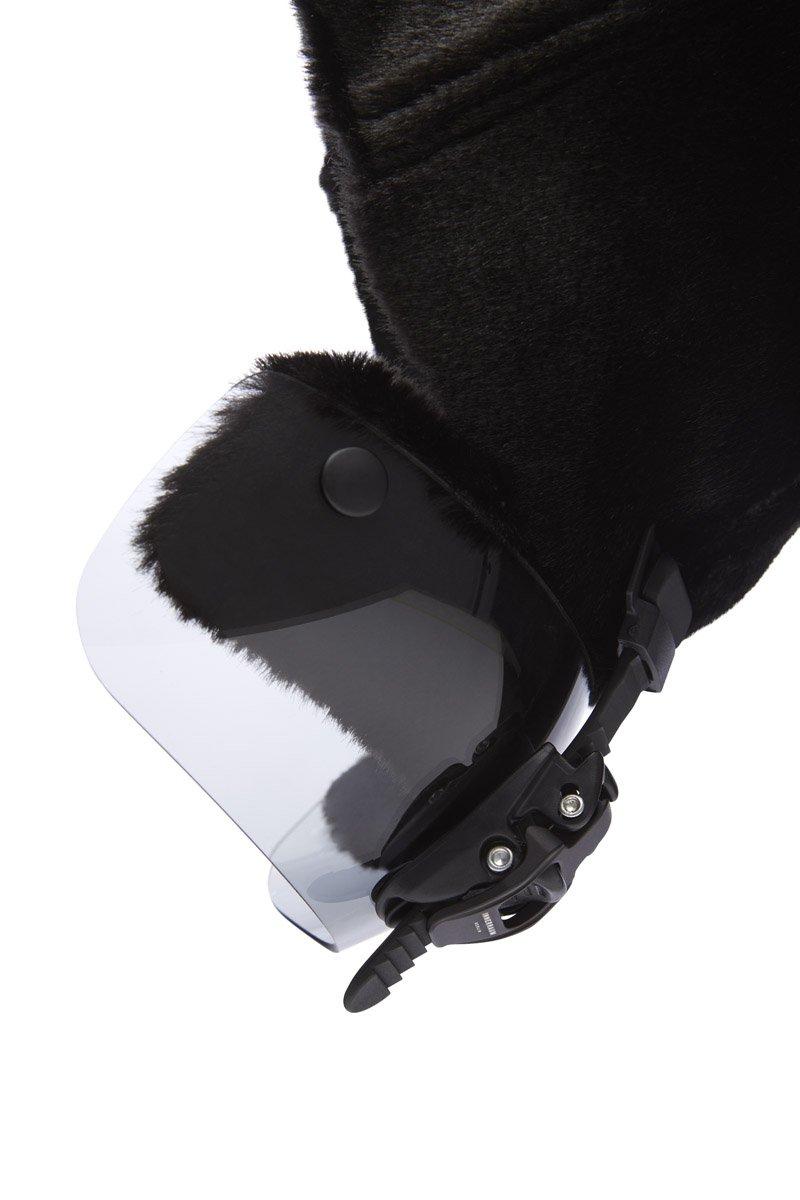 Innerraum Berlin OBJECT C12 VISOR BASEBALL CAP BLACK FAUX FUR + BLACK MATT