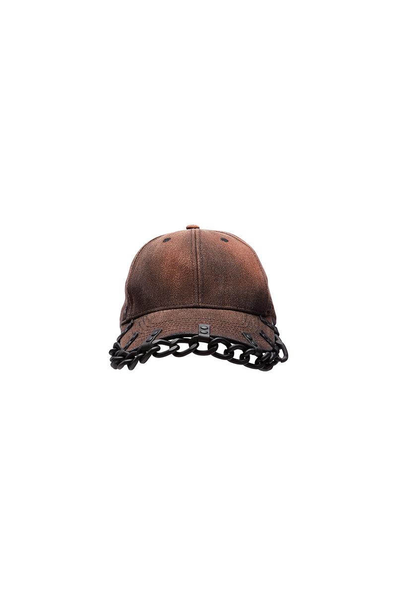 innerraum berlin OBJECT C14 CHAIN CAP DISTRESSED BLACK + BLACK MATT
