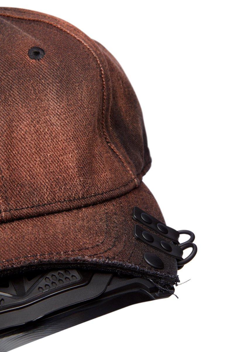 Innerraum Berlin OBJECT C52 CROPPED BASEBALL CAP DISTRESSED BLACK + BLACK MATT